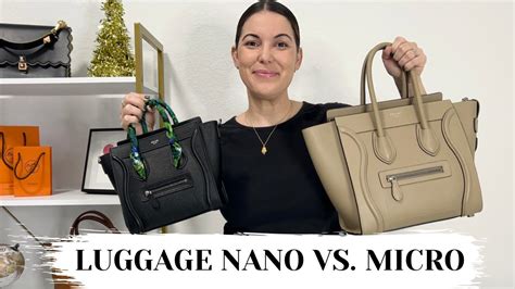 celine bag micro vs mini|celine luggage nano.